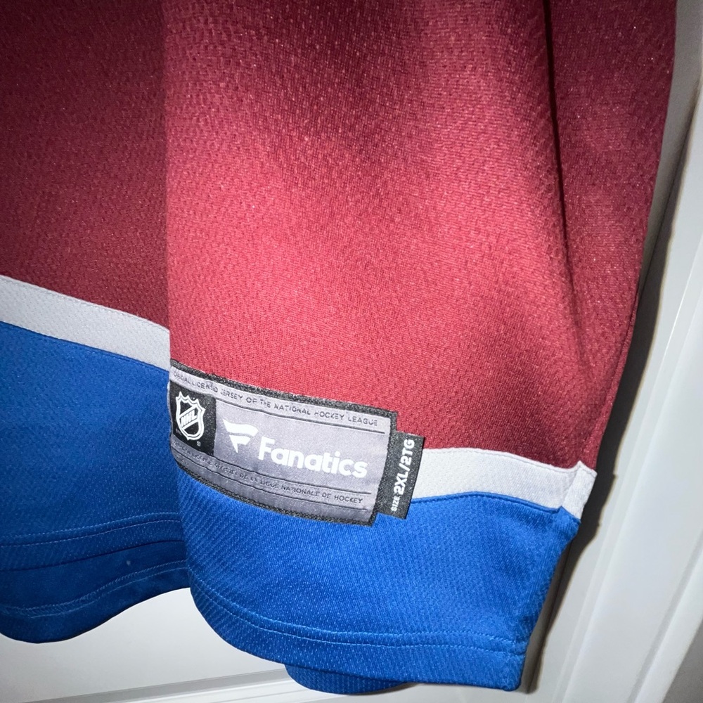 Fanatics Nathan Mackinnon Colorado Avalanche hockey Mens Jersey 2XL #29 - Picture 4 of 4